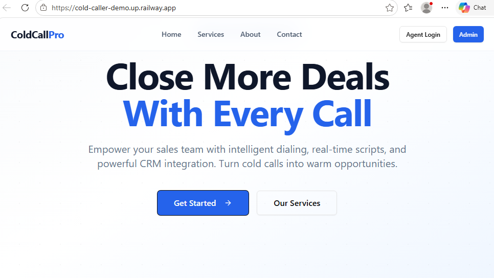 Cold Caller App preview